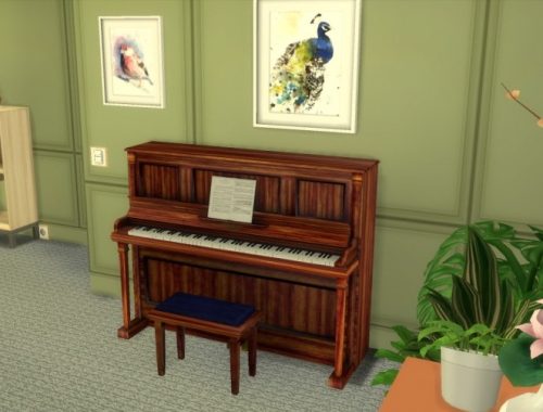 Bluthner Upright Piano by PeterJames88 at Mod The Sims