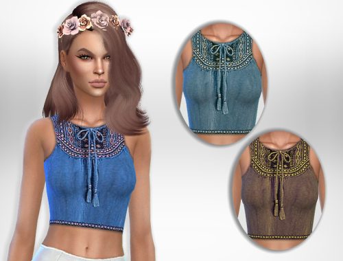 Boho Crop Top