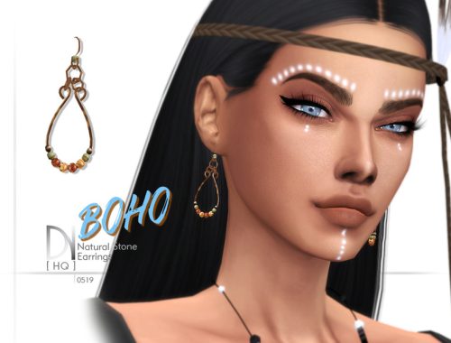 Boho Natural Stone Earrings