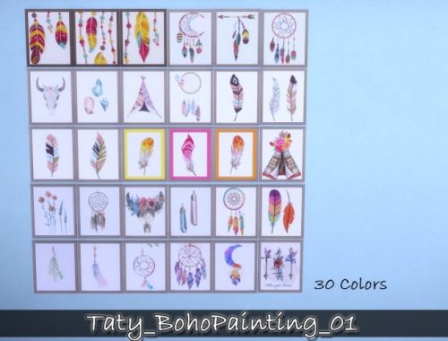 Boho paintings 01 at Taty – Eámanë Palantír