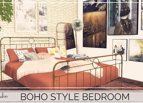 BOHO STYLE BEDROOM at Dinha Gamer