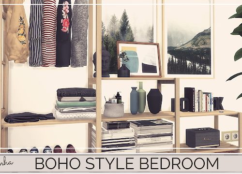 BOHO STYLE BEDROOM at Dinha Gamer