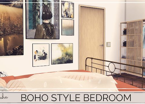 BOHO STYLE BEDROOM at Dinha Gamer