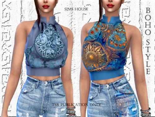 Boho style blouse