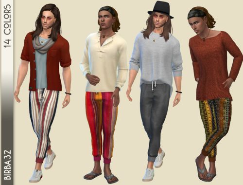 Boho trousers for man