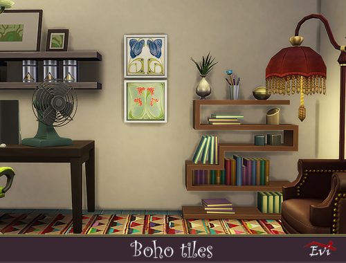 Boho wall tiles