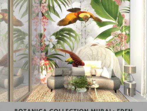 Botanica Collection Mural at Simspiration Builds
