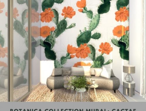 Botanica Collection Mural at Simspiration Builds