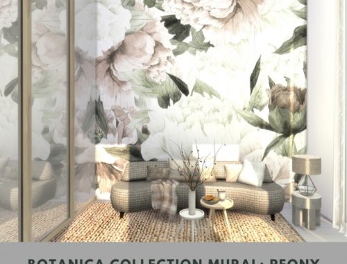 Botanica Collection Mural at Simspiration Builds
