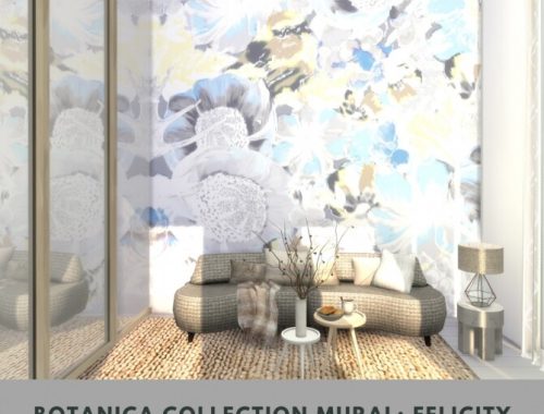 Botanica Collection Mural at Simspiration Builds