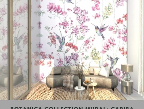 Botanica Collection Mural at Simspiration Builds