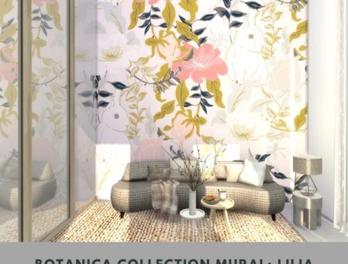 Botanica Collection Mural at Simspiration Builds