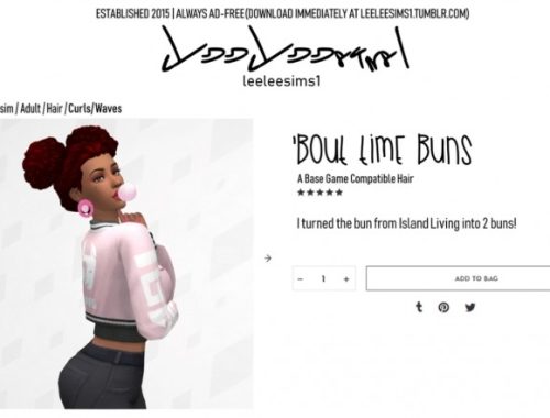 Bout Time Buns Hair at leeleesims1