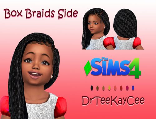 Box Braids Side for Toddler
