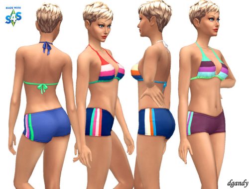 Boy Cut Swimsuit Bottoms