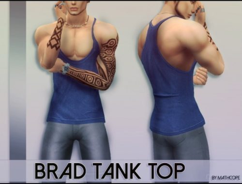Brad tank top by Mathcope at Sims 4 Studio