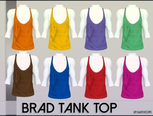 Brad tank top by Mathcope at Sims 4 Studio