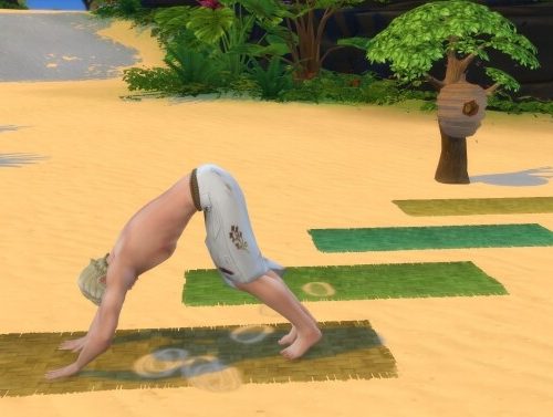 Braided Palm Leaf Yoga Mat by Serinion
