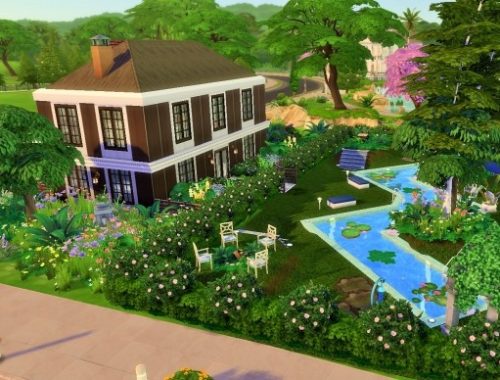 Brown/White House by heikeg at Mod The Sims