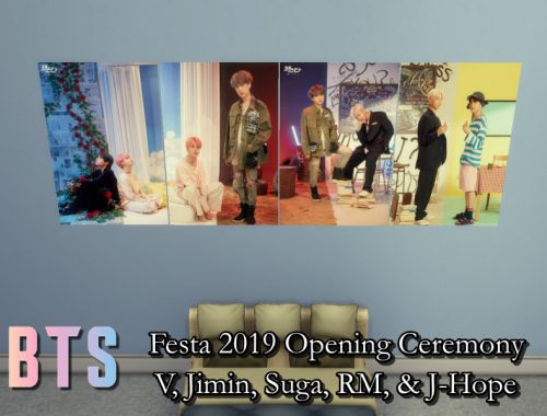 BTS Festa2019 Opening Ceremony Posters REQUIRES GET TO WORK