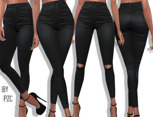 Bubblegum Black Summer Denim Jeans