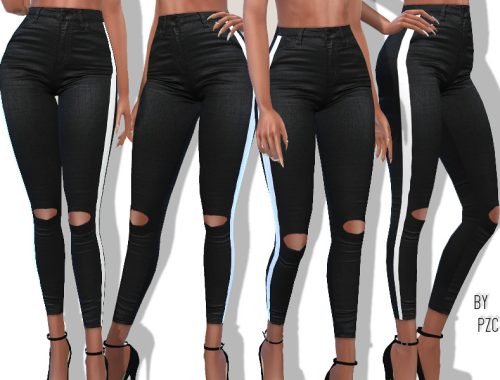 Bubblegum Black Summer Denim Jeans