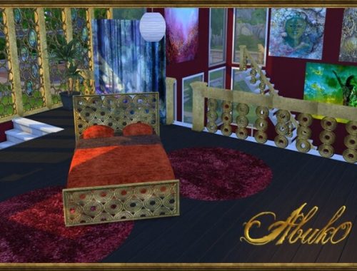 Bulatan: window, fence, railing, bed & paintings at Abuk0 Sims4