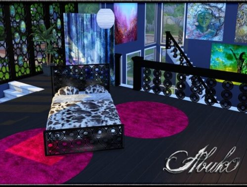 Bulatan: window, fence, railing, bed & paintings at Abuk0 Sims4