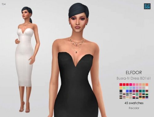 Busra-tr Dress BD161 RC at Elfdor Sims