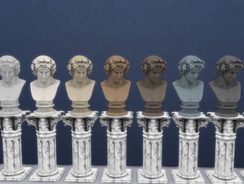 Bust of Antinous as Dionysus by TheJim07 at Mod The Sims
