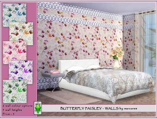 Butterfly Paisley - Walls by marcorse