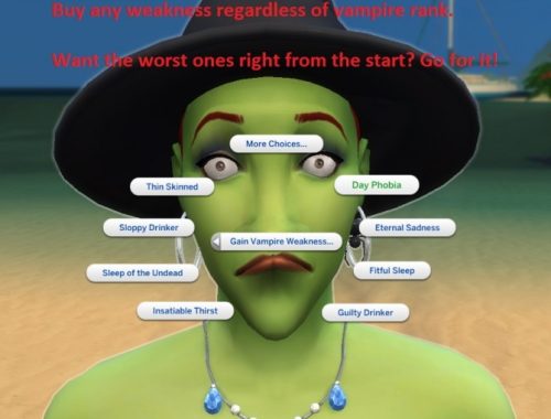 Buy Vampire Perks and Weakness For Hybrids by Iced Cream at Mod The Sims