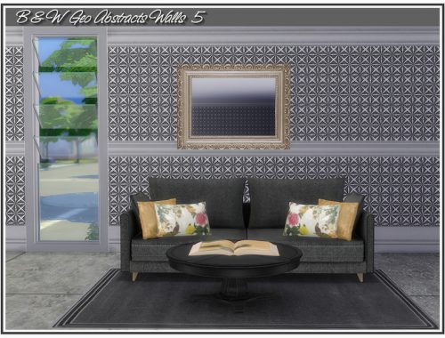 B&W Geo Abstract Walls