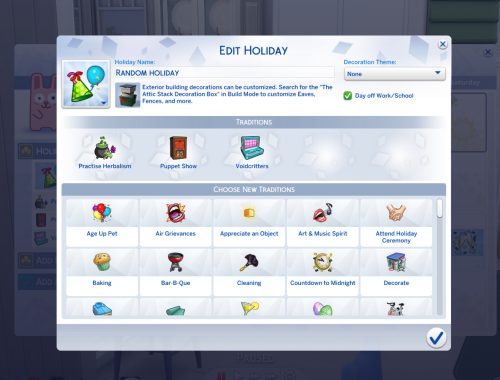 Assorted Custom Holiday Traditions