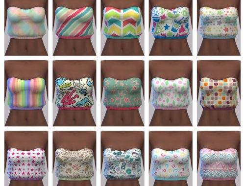 Pixel-icious collab 25 colorful items at Maimouth Sims4