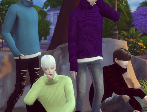 MT long turtleneck sweater at SNOW:L