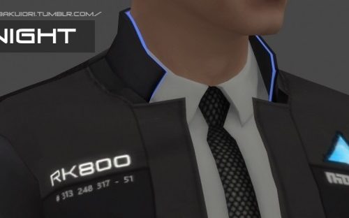 RK800 Connor Jacket RE-TEXTURED by LadySpira