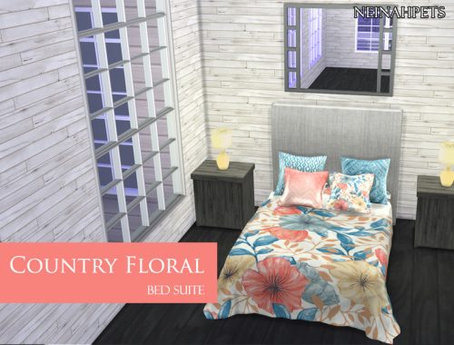 Country Floral - Bedroom Suite (Mesh Required)