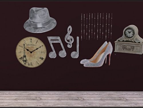 12 wall decals