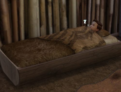 Treelog Toddlers Bed by mammut at Blacky’s Sims Zoo