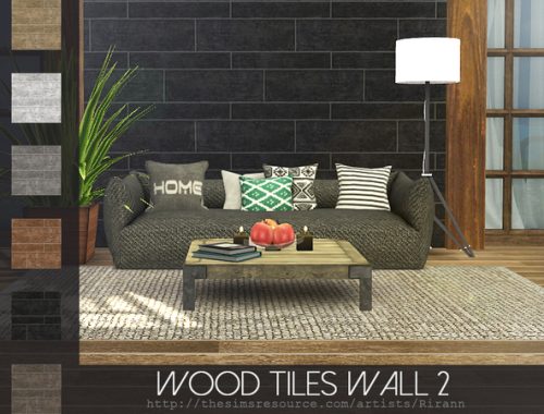 Wood Tiles Wall 2 by Rirann