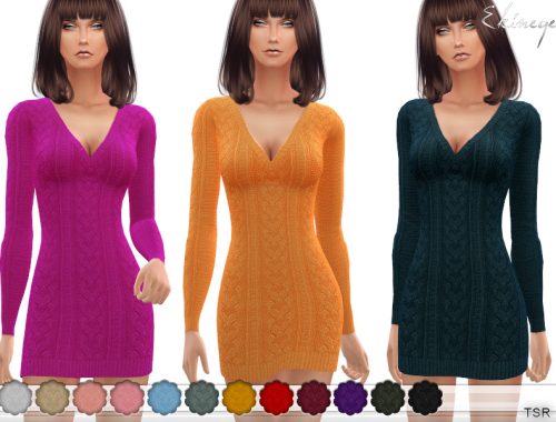 Cable Knit Sweater Dress