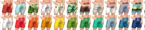 Beachdays: Trunks & Boardshorts at Simsational Designs