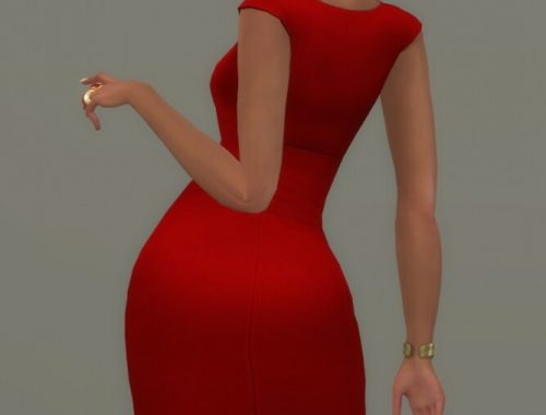 CAMILLA DRESS at Candy Sims 4