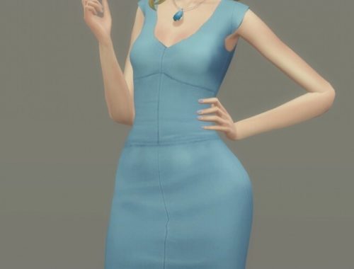 CAMILLA DRESS at Candy Sims 4