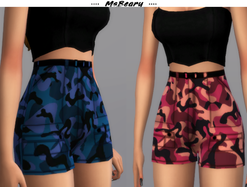 Camo Cargo Shorts