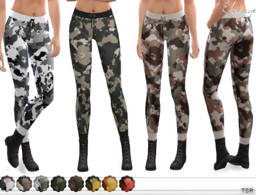 Camo Print Drawstring Joggers