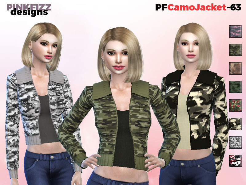 CamoJacket - PF63 - The Sims 4 Catalog