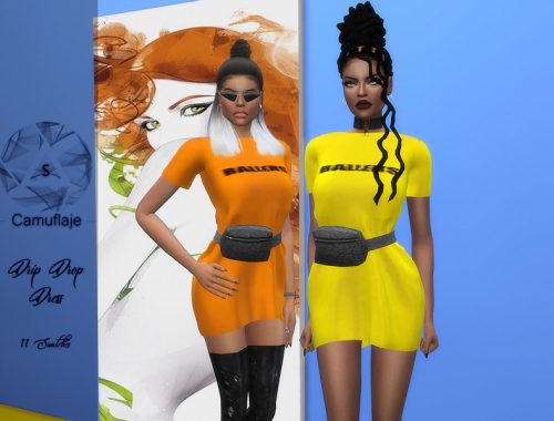 Camuflaje - Drip Drop Dress