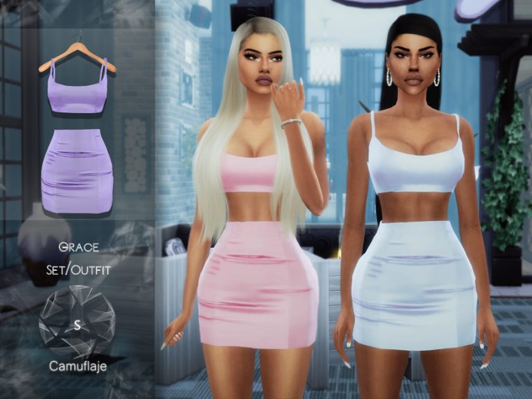 Camuflaje - Grace (Set/Outfit) - The Sims 4 Catalog